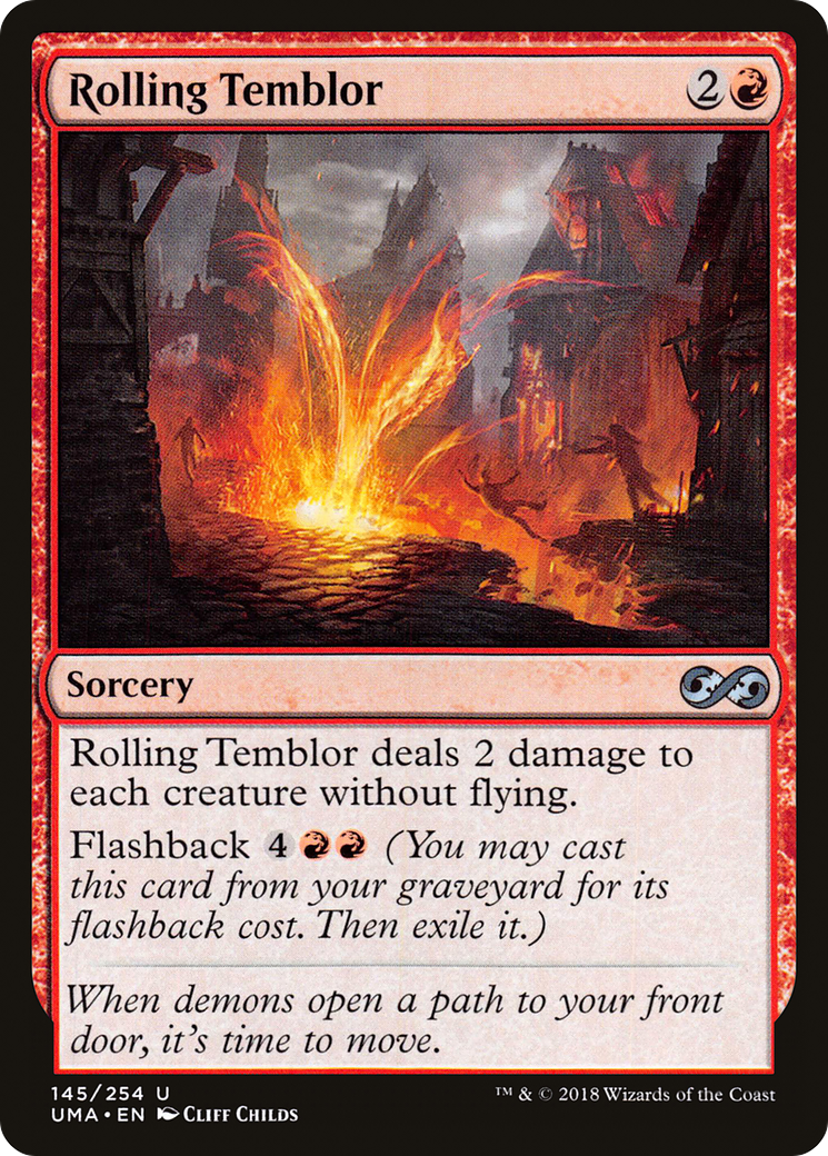 Rolling Temblor (UMA-145) - Ultimate Masters Foil - Premium MTG Single from Wizards of the Coast - Just $0.08! Shop now at Game Crave Tournament Store