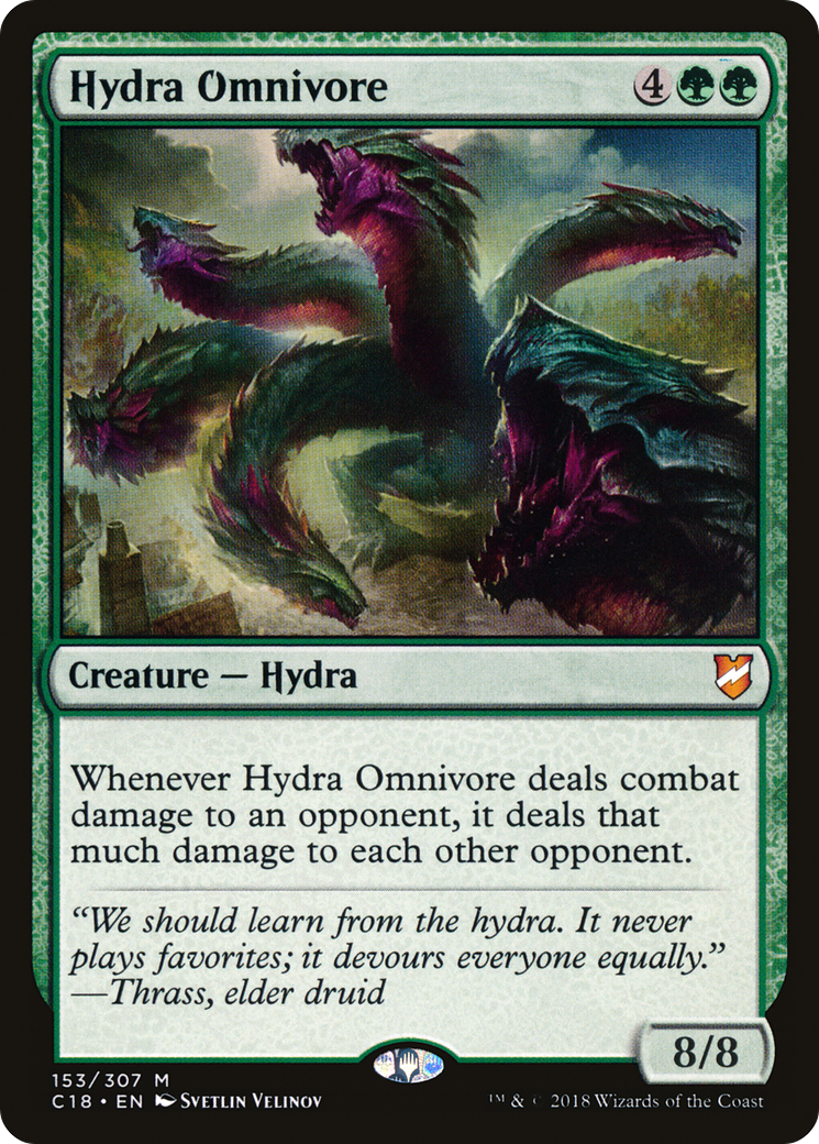 Hydra Omnivore (C18-153) - Commander 2018 - Premium MTG Single from Wizards of the Coast - Just $0.36! Shop now at Game Crave Tournament Store