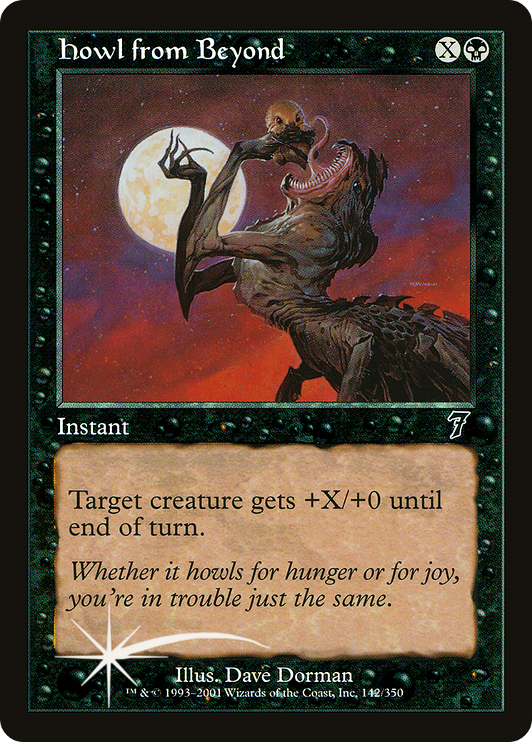 Howl from Beyond (7ED-142★) - Seventh Edition Foil - Premium MTG Single from Wizards of the Coast - Just $0.94! Shop now at Game Crave Tournament Store