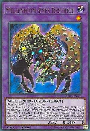 Millennium-Eyes Restrict (LED2-EN003) - Legendary Duelists: Ancient Millennium 1st Edition - Premium Yugioh Single from Konami - Just $4.41! Shop now at Game Crave Tournament Store