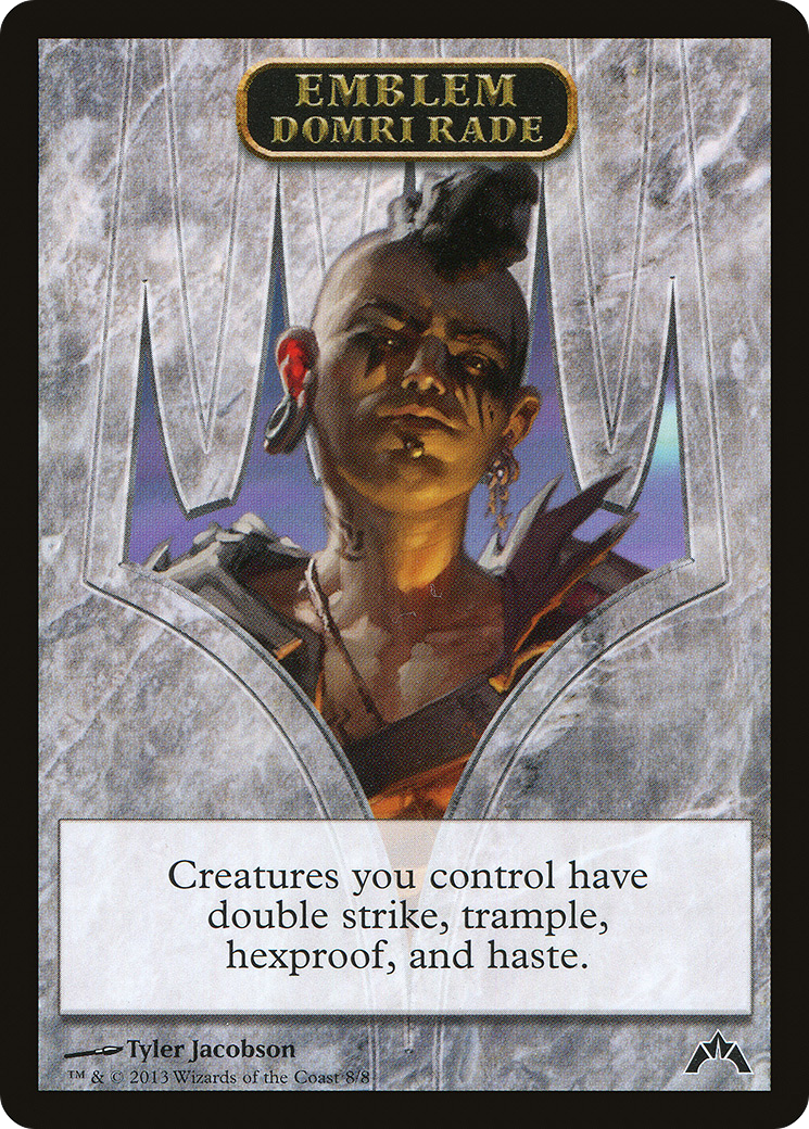 Domri Rade Emblem (TGTC-008) - Gatecrash Tokens - Premium MTG Single from Wizards of the Coast - Just $0.08! Shop now at Game Crave Tournament Store