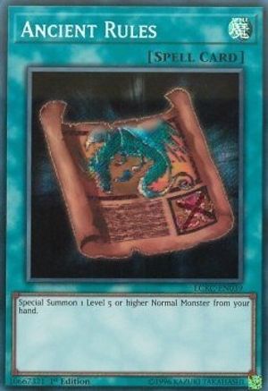 Ancient Rules (LCKC-EN039) - Legendary Collection Kaiba 1st Edition - Premium Yugioh Single from Konami - Just $0.46! Shop now at Game Crave Tournament Store