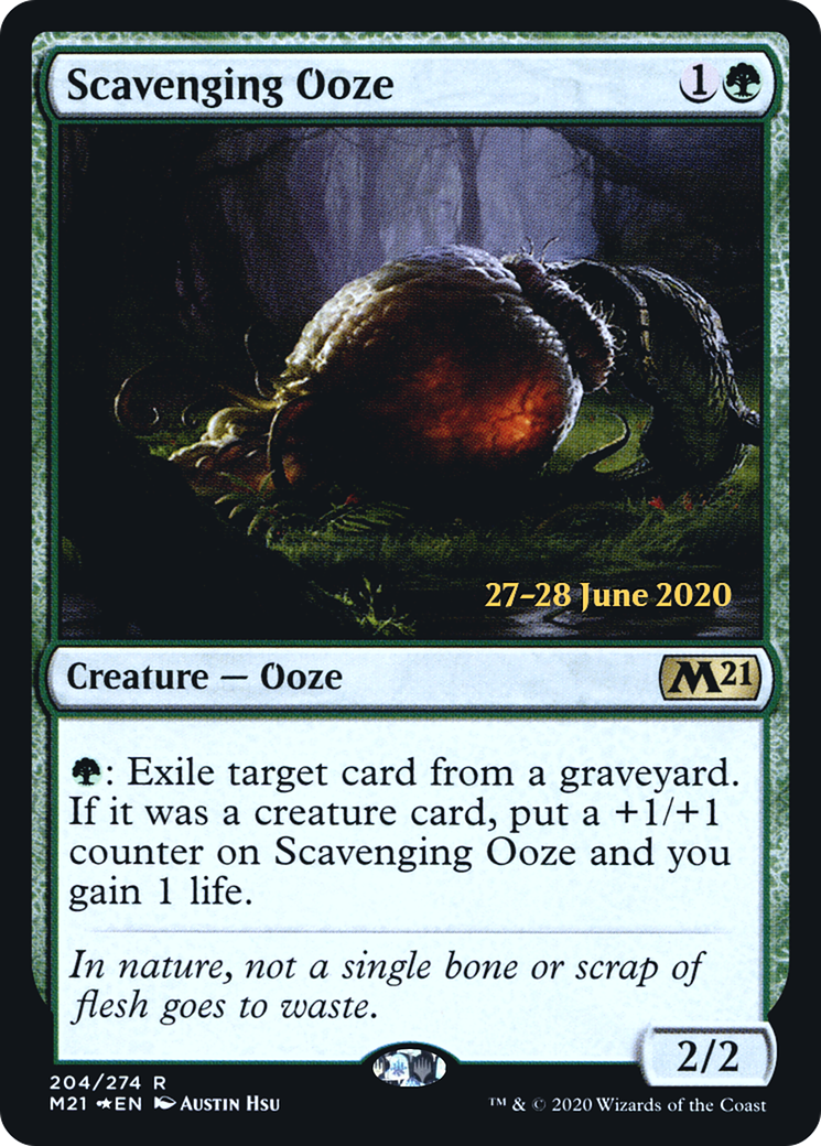 Scavenging Ooze (PM21-204S) - Core Set 2021 Promos Foil - Premium MTG Single from Wizards of the Coast - Just $0.12! Shop now at Game Crave Tournament Store
