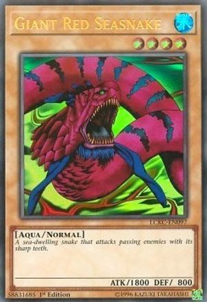 Giant Red Seasnake (LCKC-EN097) - Legendary Collection Kaiba Unlimited - Premium Yugioh Single from Konami - Just $0.34! Shop now at Game Crave Tournament Store