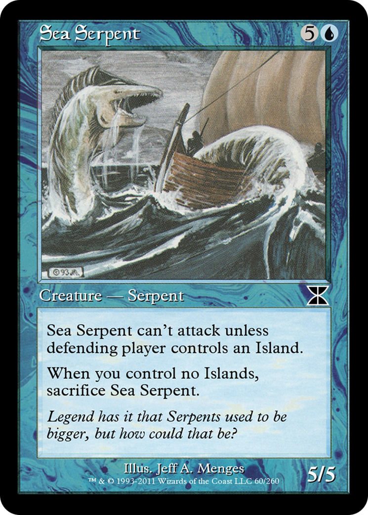 Sea Serpent (ME4-060) - Masters Edition IV Foil - Premium MTG Single from Wizards of the Coast - Just $0! Shop now at Game Crave Tournament Store