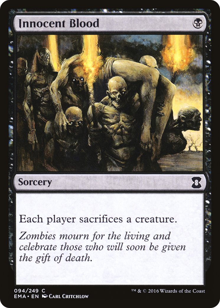 Innocent Blood (EMA-094) - Eternal Masters Foil - Premium MTG Single from Wizards of the Coast - Just $0.15! Shop now at Game Crave Tournament Store