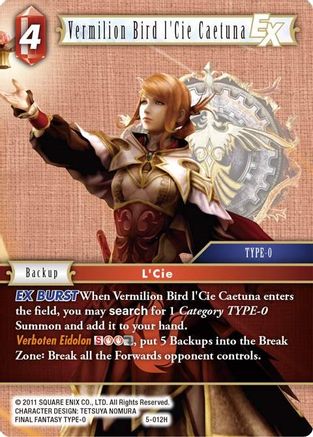 Vermilion Bird l'Cie Caetuna (OPUS V) - Premium Final Fantasy Single from Opus V - Just $0.25! Shop now at Game Crave Tournament Store