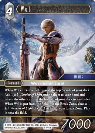 Wol (Hero) (OPUS V) - Premium Final Fantasy Single from Opus V - Just $0.08! Shop now at Game Crave Tournament Store