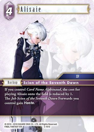 Alisaie (OPUS V) Foil - Premium Final Fantasy Single from Opus V - Just $0.84! Shop now at Game Crave Tournament Store
