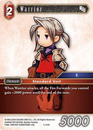 Warrior (Luneth) (OPUS V) - Premium Final Fantasy Single from Opus V - Just $0.25! Shop now at Game Crave Tournament Store