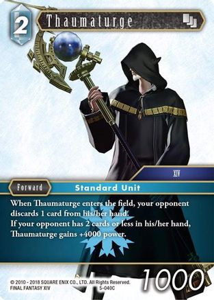 Thaumaturge (OPUS V) Foil - Premium Final Fantasy Single from Opus V - Just $0.38! Shop now at Game Crave Tournament Store