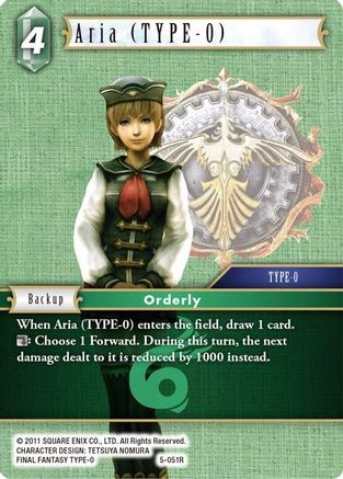 Aria (TYPE-0) (OPUS V) Foil - Premium Final Fantasy Single from Opus V - Just $0.28! Shop now at Game Crave Tournament Store