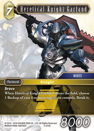 Heretical Knight Garland (OPUS V) Foil - Premium Final Fantasy Single from Opus V - Just $0.25! Shop now at Game Crave Tournament Store