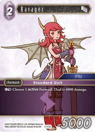 Ravager (OPUS V) Foil - Premium Final Fantasy Single from Opus V - Just $0.26! Shop now at Game Crave Tournament Store