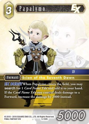 Papalymo EX (OPUS V) Foil - Premium Final Fantasy Single from Opus V - Just $2.15! Shop now at Game Crave Tournament Store