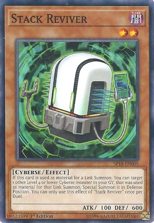 Stack Reviver (SP18-EN005) - Star Pack VRAINS 1st Edition - Premium Yugioh Single from Konami - Just $0.25! Shop now at Game Crave Tournament Store