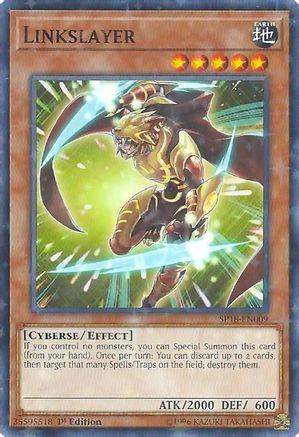 Linkslayer (Starfoil) (SP18-EN009) - Star Pack VRAINS 1st Edition - Premium Yugioh Single from Konami - Just $0.61! Shop now at Game Crave Tournament Store