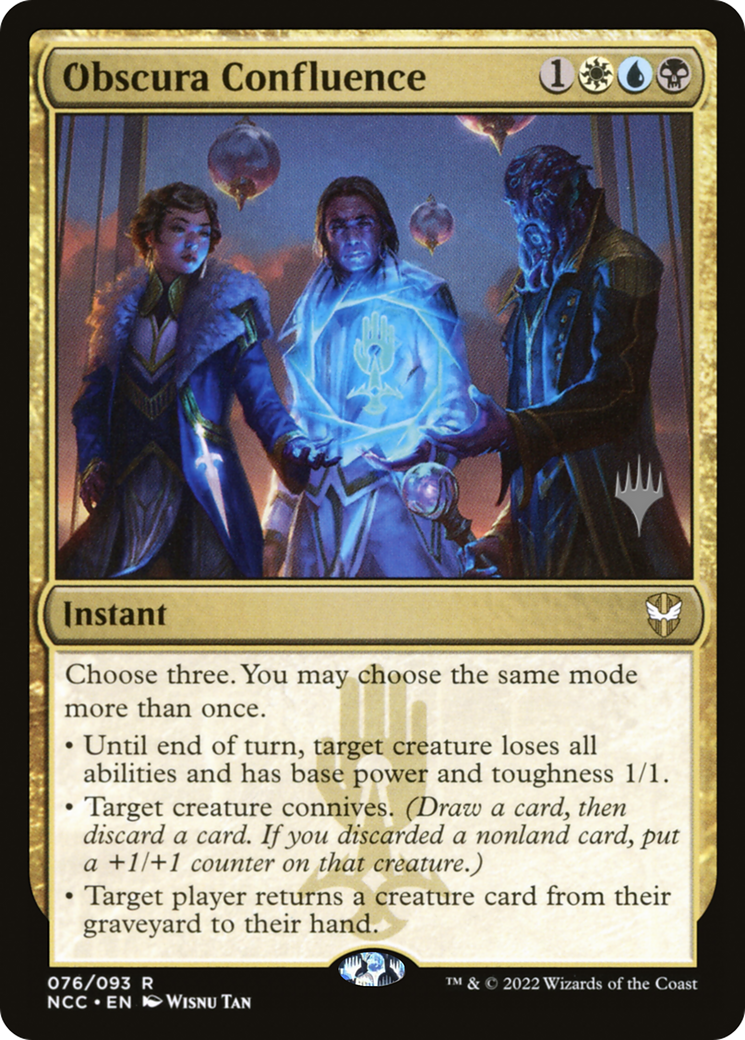 Obscura Confluence (PNCC-76P) - New Capenna Commander Promos Foil - Premium MTG Single from Wizards of the Coast - Just $0.20! Shop now at Game Crave Tournament Store