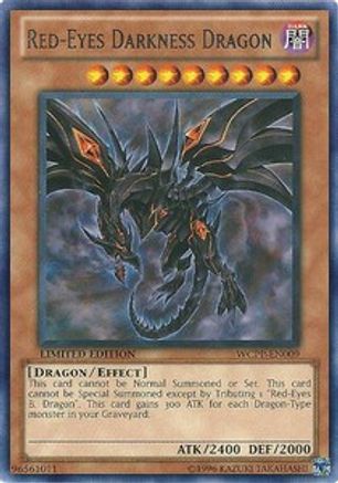 Red-Eyes Darkness Dragon (WCPP-EN009) - World Championship 2010 Card Pack Limited - Premium Yugioh Single from Konami - Just $55.99! Shop now at Game Crave Tournament Store