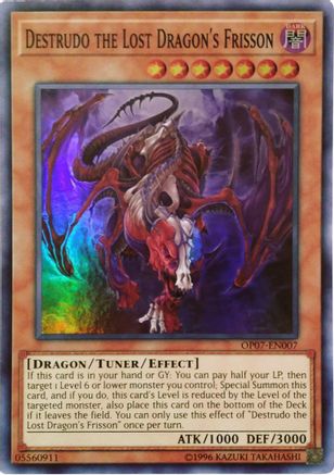 Destrudo the Lost Dragon's Frisson (OP07-EN007) - OTS Tournament Pack 7 Unlimited - Premium Yugioh Single from Konami - Just $1.37! Shop now at Game Crave Tournament Store