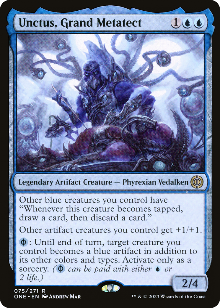 Unctus, Grand Metatect (ONE-075) - Phyrexia: All Will Be One Foil - Premium MTG Single from Wizards of the Coast - Just $0.08! Shop now at Game Crave Tournament Store