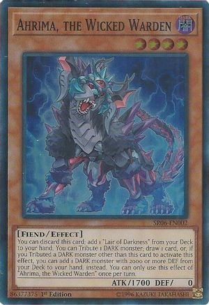 Game Crave Tournament Store - Ahrima, the Wicked Warden (SR06-EN002) - Structure Deck: Lair of Darkness 1st Edition Game Crave Tournament Store - Ahrima, the Wicked Warden (SR06-EN002) - Structure Deck: Lair of Darkness 1st Edition