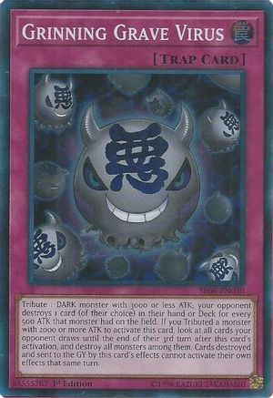 Grinning Grave Virus (SR06-EN030) - Structure Deck: Lair of Darkness 1st Edition - Premium Yugioh Single from Konami - Just $0.69! Shop now at Game Crave Tournament Store