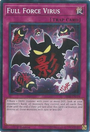 Full Force Virus (SR06-EN034) - Structure Deck: Lair of Darkness 1st Edition - Premium Yugioh Single from Konami - Just $0.36! Shop now at Game Crave Tournament Store
