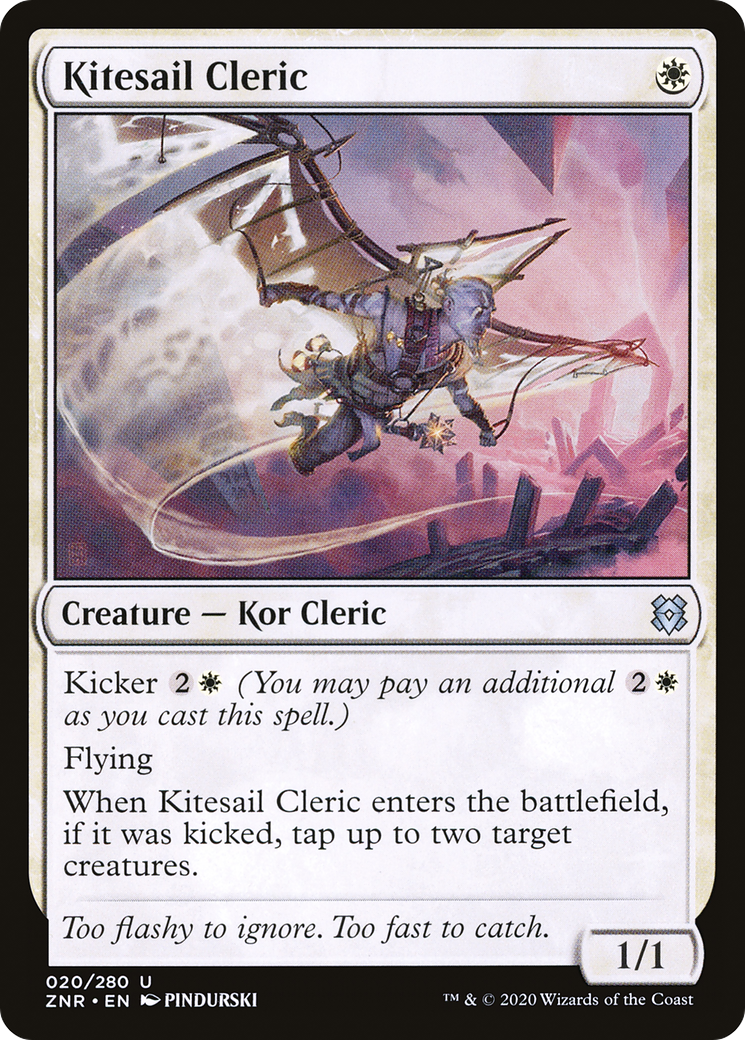 Kitesail Cleric (ZNR-020) - Zendikar Rising Foil - Premium MTG Single from Wizards of the Coast - Just $0.25! Shop now at Game Crave Tournament Store