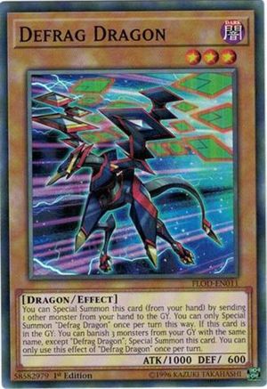 Defrag Dragon (FLOD-EN011) - Flames of Destruction Unlimited - Premium Yugioh Single from Konami - Just $0.25! Shop now at Game Crave Tournament Store
