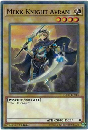 Mekk-Knight Avram (FLOD-EN016) - Flames of Destruction Unlimited - Premium Yugioh Single from Konami - Just $0.25! Shop now at Game Crave Tournament Store