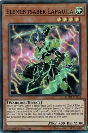 Elementsaber Lapauila (FLOD-EN023) - Flames of Destruction 1st Edition - Premium Yugioh Single from Konami - Just $0.25! Shop now at Game Crave Tournament Store