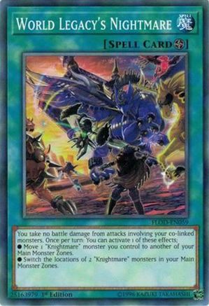 World Legacy's Nightmare (FLOD-EN059) - Flames of Destruction Unlimited - Premium Yugioh Single from Konami - Just $0.25! Shop now at Game Crave Tournament Store