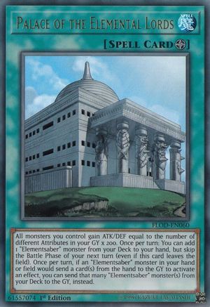 Palace of the Elemental Lords (FLOD-EN060) - Flames of Destruction Unlimited - Premium Yugioh Single from Konami - Just $0.55! Shop now at Game Crave Tournament Store