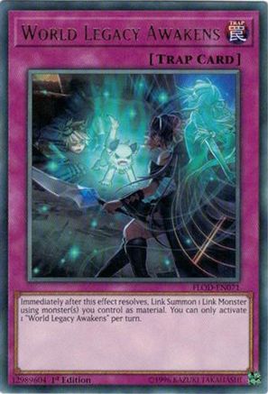 World Legacy Awakens (FLOD-EN071) - Flames of Destruction 1st Edition - Premium Yugioh Single from Konami - Just $0.25! Shop now at Game Crave Tournament Store