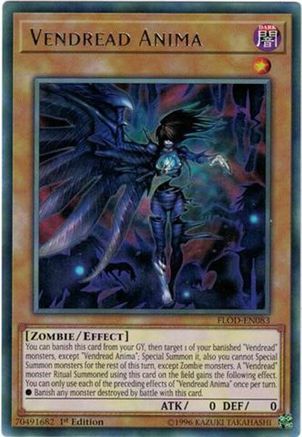 Vendread Anima (FLOD-EN083) - Flames of Destruction 1st Edition - Premium Yugioh Single from Konami - Just $0.08! Shop now at Game Crave Tournament Store