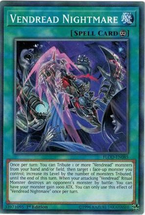 Vendread Nightmare (FLOD-EN085) - Flames of Destruction 1st Edition - Premium Yugioh Single from Konami - Just $0.08! Shop now at Game Crave Tournament Store