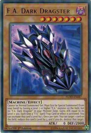 F.A. Dark Dragster (FLOD-EN087) - Flames of Destruction Unlimited - Premium Yugioh Single from Konami - Just $0.25! Shop now at Game Crave Tournament Store