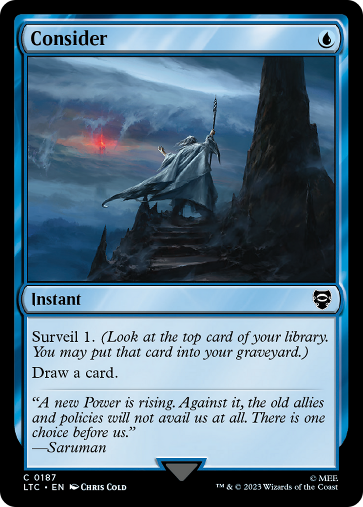 Consider (LTC-187) - Tales of Middle-earth Commander - Premium MTG Single from Wizards of the Coast - Just $0.14! Shop now at Game Crave Tournament Store