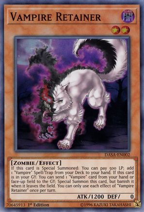 Vampire Retainer (DASA-EN002) - Dark Saviors Unlimited - Premium Yugioh Single from Konami - Just $0.08! Shop now at Game Crave Tournament Store