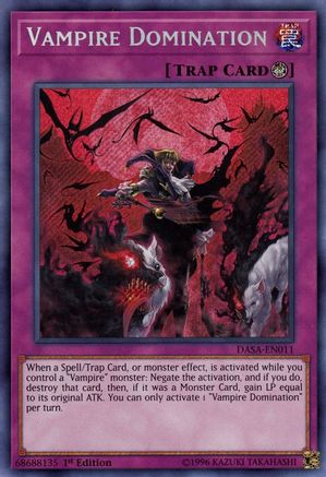 Vampire Domination (DASA-EN011) - Dark Saviors 1st Edition - Premium Yugioh Single from Konami - Just $0.35! Shop now at Game Crave Tournament Store