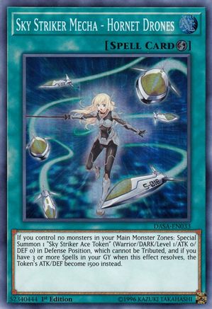 Sky Striker Mecha - Hornet Drones (DASA-EN033) - Dark Saviors Unlimited - Premium Yugioh Single from Konami - Just $2.42! Shop now at Game Crave Tournament Store