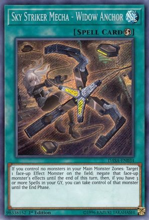 Sky Striker Mecha - Widow Anchor (DASA-EN034) - Dark Saviors Unlimited - Premium Yugioh Single from Konami - Just $10.14! Shop now at Game Crave Tournament Store