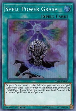 Spell Power Grasp (DASA-EN056) - Dark Saviors Unlimited - Premium Yugioh Single from Konami - Just $0.08! Shop now at Game Crave Tournament Store