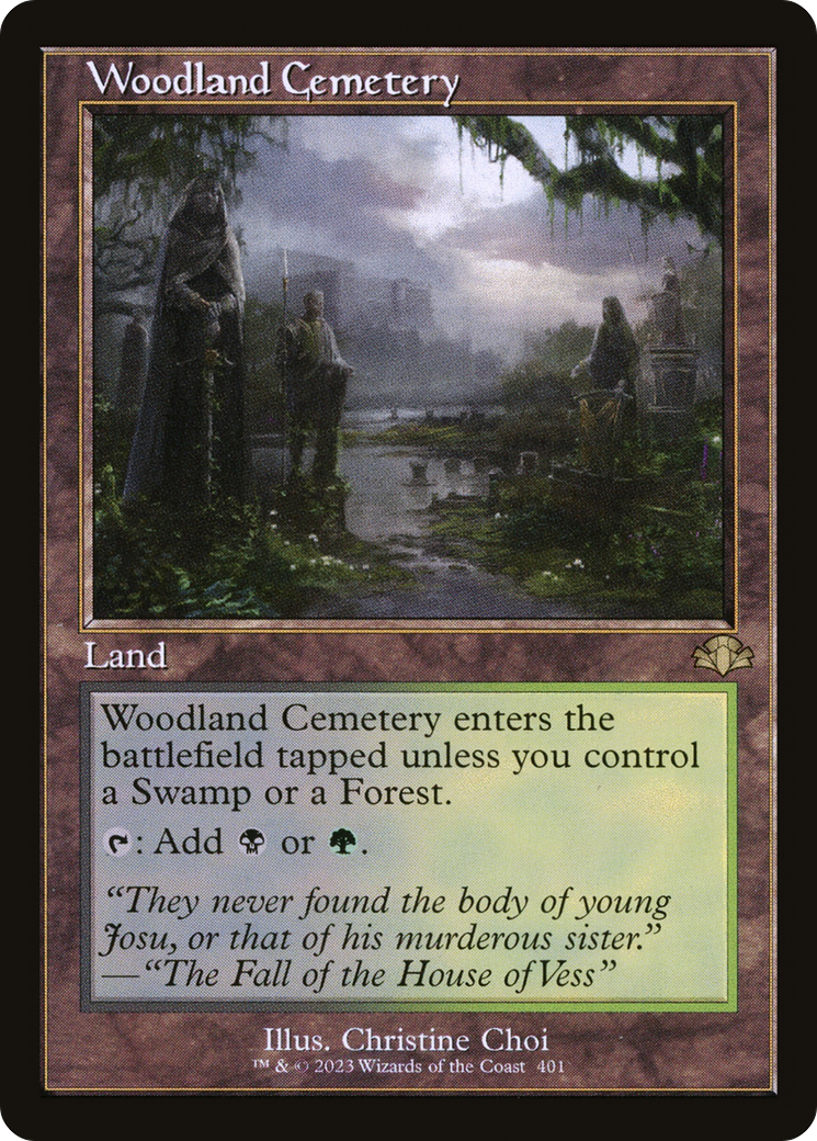 Woodland Cemetery (DMR-401) - Dominaria Remastered - Premium MTG Single from Wizards of the Coast - Just $0.29! Shop now at Game Crave Tournament Store