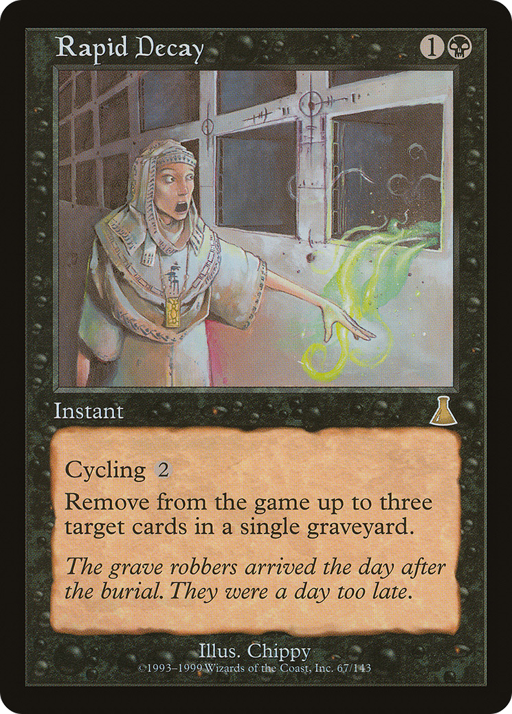 Rapid Decay (UDS-067) - Urza's Destiny Foil - Premium MTG Single from Wizards of the Coast - Just $1.20! Shop now at Game Crave Tournament Store