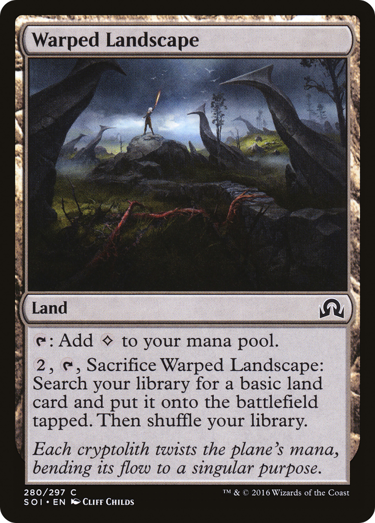 Warped Landscape (SOI-280) - Shadows over Innistrad Foil - Premium MTG Single from Wizards of the Coast - Just $0.14! Shop now at Game Crave Tournament Store
