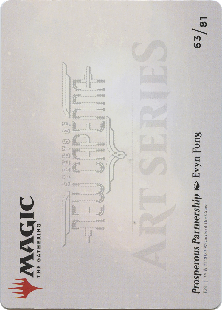 Prosperous Partnership // Prosperous Partnership (ASNC-063) - New Capenna Art Series (Borderless) - Premium MTG Single from Wizards of the Coast - Just $0! Shop now at Game Crave Tournament Store