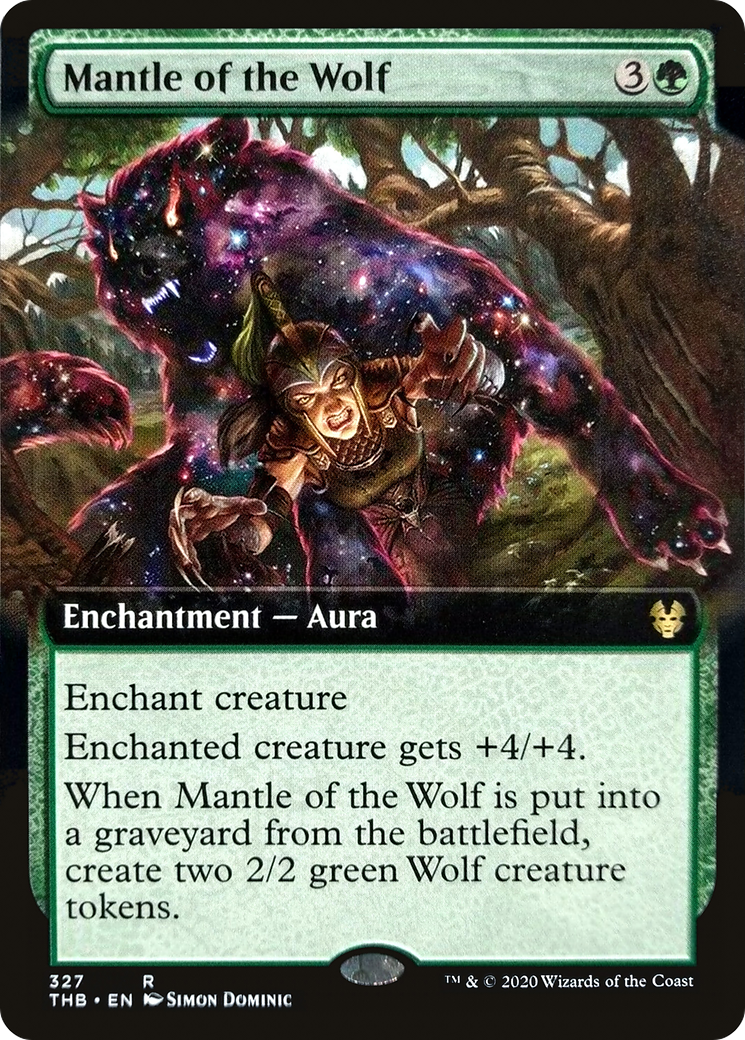 Mantle of the Wolf (THB-327) - Theros Beyond Death: (Extended Art) Foil - Premium MTG Single from Wizards of the Coast - Just $0.16! Shop now at Game Crave Tournament Store