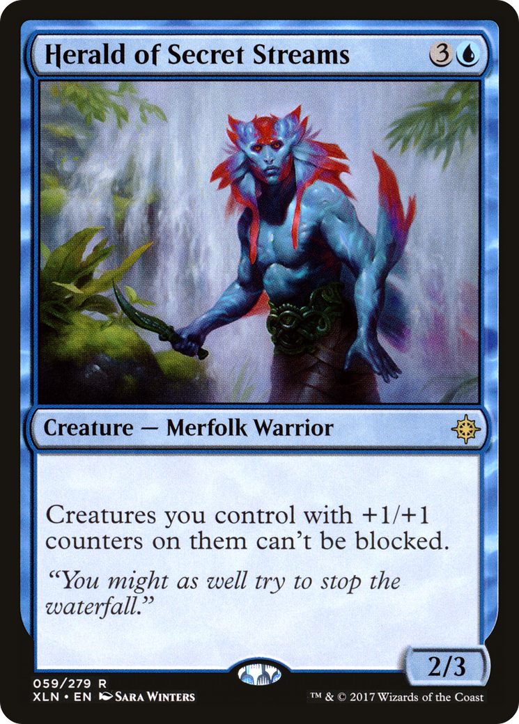 Herald of Secret Streams (XLN-059) - Ixalan Foil - Premium MTG Single from Wizards of the Coast - Just $2.13! Shop now at Game Crave Tournament Store
